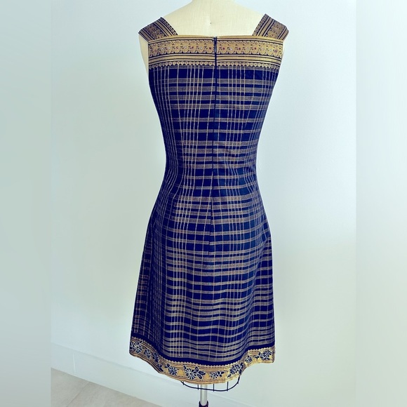 Handmade  custom design Cocktail, Evening gown dress with crystals ,Size 4 ( S ) - Picture 4 of 14